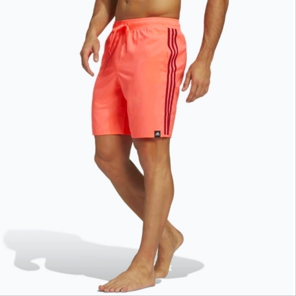 Adidas Swim Shorts Trunks Mens Large Neon Pink Coral